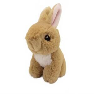 Eco Nation by Aurora Mini Tan Bunny Plush Stuffed Animal Toy 5"